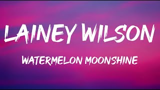 Lainey Wilson  Watermelon Moonshine Lyrics [upl. by Maurise]