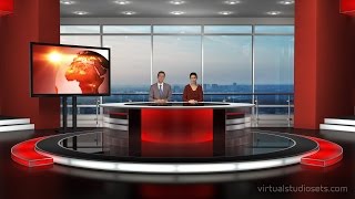 Virtual Studio Sets  professional virtual sets for chromakey by virtualstudiosetscom [upl. by Victorie]