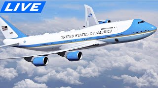 🔴LIVE AIR FORCE ONE TAKES OFF from BUSY CHICAGO OHARE AIRPORT  SIGHTS and SOUNDS of PURE AVIATION [upl. by Selestina183]