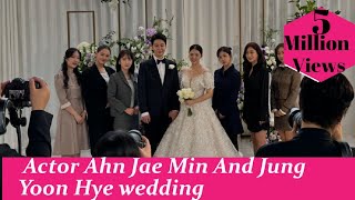 Actor Ahn Jae Min And Rainbow Jung Yoon Hye Tie The Knot  wedding ceremony videos [upl. by Anestassia]