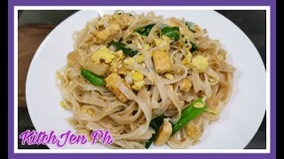 CLASSIC PAD THAI RECIPE  PAD THAI RICE NOODLES  KitchJen Ph [upl. by Ehcar]