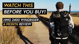 Hyperlite Mountain Gear 2400 Windrider Backpack  6 MONTH REVIEW [upl. by Charteris]