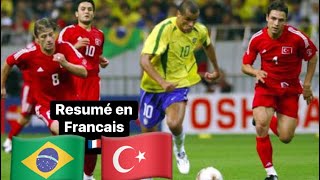 Brésil 21 Turquie Résumé en Français TF1 🇫🇷Coupe Du Monde 2002 [upl. by Emmer]