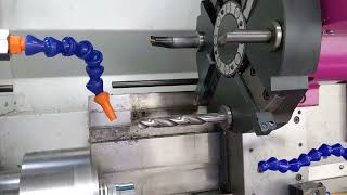 Centroid acorn Boxford 250PC CNC turret lathe setting up turret macro [upl. by Yecnuahc659]