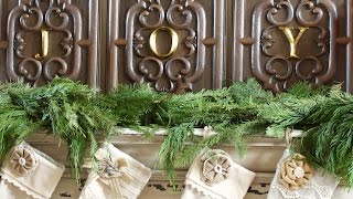 Simple Christmas Mantel [upl. by Ahsirahc]