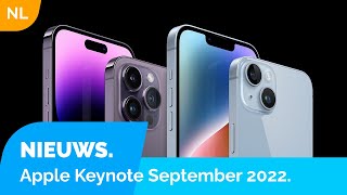 Apple Keynote  iPhone 14 Apple Watch Series 8 en meer [upl. by Dwan426]