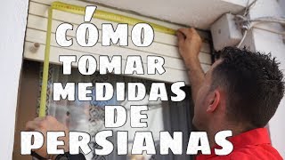 Cómo tomar MEDIDAS de PERSIANA para poner ALUMINO o PVC [upl. by Leugimesoj]