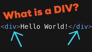 What is a DIV  HTML Basics 1 [upl. by Ringo]