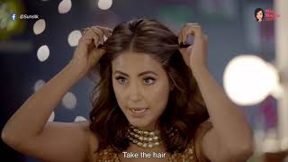 Stylish Wedding Hairstyle amp A Quick Hair Hack For Short Hair With Hina Khan [upl. by Eatnuahs]