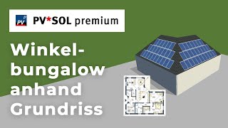 Tutorial Erstellen eines Winkelbungalows anhand eines Grundrisses [upl. by Dael503]