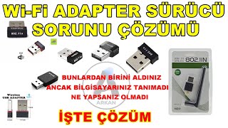 wifi adaptör usb 80211n sürücüsü  açıklama bölümünden indir [upl. by Dorin]