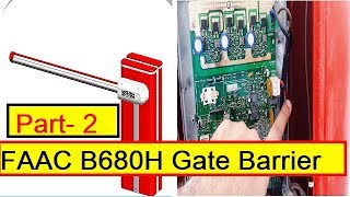 Part 2–FAAC  B680H Gate barrier  Condition 1 gate barrier Open by Loop2 and push button [upl. by Armando238]