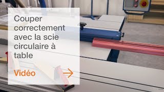 Couper correctement les pièces étroites avec la scie circulaire à table [upl. by Samal340]