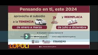 COMO GENERAR FORMATO TENENCIA 2024 MOTOAUTO ESTADO DE MEXICO [upl. by Nodnab163]