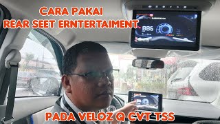 Cara Pakai Rear Seat Entertainment Veloz Q CVT TSS  All New Veloz Q 2022 Toyota Medan 085362072000 [upl. by Edora]