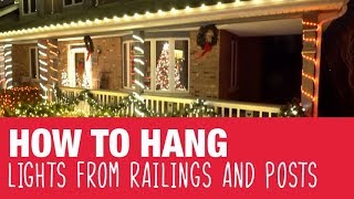 How To Hang Holiday Lights on Railings amp Posts  Ace Hardware [upl. by Lanaj]