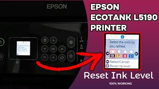 How to Ink Reset Epson EcoTank L5190 Printer [upl. by Larine78]