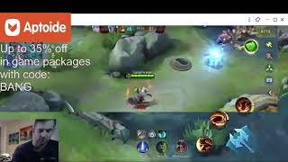 Mobile Legends Pushing RankGrandmaster 25 aptoide code BANG [upl. by Dorina]