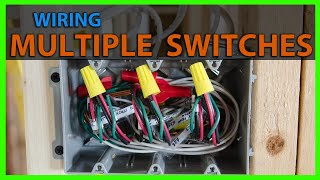 How To Wire a Multiple Gang Switch Box Rough In [upl. by Rheinlander]