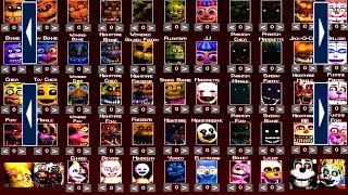 Five Nights at Freddys 6 All EXTRAS FNAF 1 2 3 4 5 All Animatronics FNAF 2018 [upl. by Daisie209]