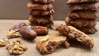 Easy Date Cookies Recipe without sugar and flour [upl. by Ydnor]