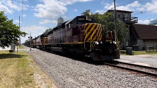 61224 Delmarva Central Railroad 3505 amp 3502 amp 3506Felton•DE [upl. by Desmond]