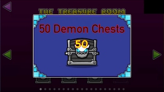 Geometry Dash  50 Demon Chests [upl. by Yhtomiht]