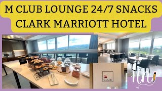 M Club Lounge All Day Snacks  Clark Marriott Hotel [upl. by Eidnarb]