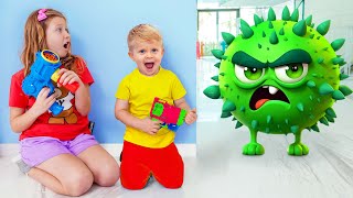 Oliver and Kids Story about Viruses [upl. by Dyol]