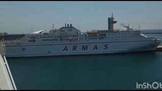 bateau Balearia dAlmeria à Nador Maroc السفر الى المغرب عبرالباخره لحضه بلحضه voyage vers le Maroc [upl. by Eetnwahs184]