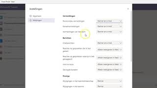 Microsoft Teams persoonlijke instellingen [upl. by Eicnahc923]