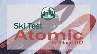 Ski test Atomic Backland FR 102 season 201617 [upl. by Ynnek173]