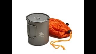 Toaks Titanium 750ml Pot Preview  The Outdoor Gear Review [upl. by Reivilo241]