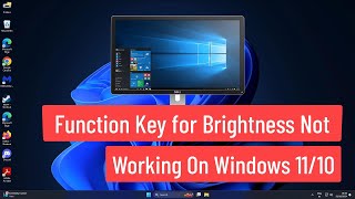 Function Key for Brightness not Working On Windows 1110 FIX [upl. by Duer]