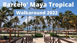 Barcelo Maya Tropical Walkaround Mexico Beach Vacation AllInclusive [upl. by Hamehseer]