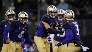 Football Dante Pettis breaks NCAA record as No 12 Washington routs Oregon [upl. by Gregor]