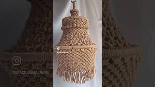 Golden Fringe Chandelier macrame macramechristmas christmas christmasdecor christmastree [upl. by Donica466]