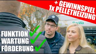 PELLETHEIZUNG Funktion Befüllung Wartung amp Förderung  MrHandwerk [upl. by Adlig]