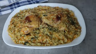 Pilaf de orez cu carne de pui  Cea mai simpla reteta  Maria Popescu [upl. by Aserret907]