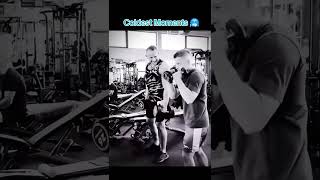 He quickly changed his face💀coldestmoment viralvideo gym [upl. by Resee]