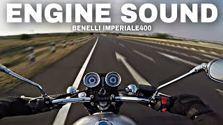 Benelli Imperiale400 Top Speed Pure sound  NO WIND [upl. by Durstin68]