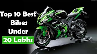 Top 10 Best Bikes Under 20 Lakhs in India 2024 [upl. by Eey99]