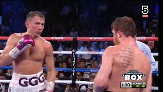 Canelo Álvarez vs Triple G Round 10 [upl. by Anauqed30]