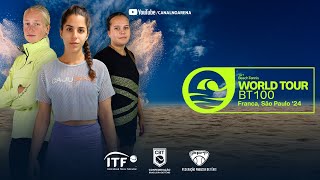 ITF BT100 FRANCA SP  FINAL FEMININA CGOUVEALVILELA X EKUDINOVAASEMENOVA [upl. by Nosiram631]