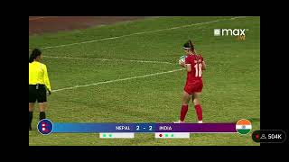 Nepal vs India semifinal penalty shootout [upl. by Yenal]