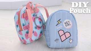 DIY MINI BACKPACK POUCH TUTORIAL  Money Phone Case Backpack from Scratch [upl. by Maunsell523]