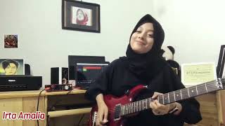 SHES GONE LEAD GUITAR COVER With Irta Amalia [upl. by Hamlen]