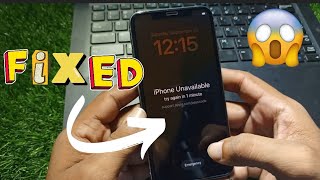 How To Unlock Unavailable iPhone Screen Lock Without Computer [upl. by Rue234]