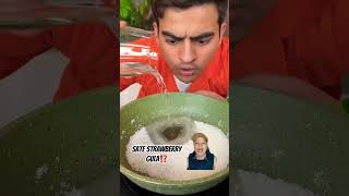 SATE STRAWBERRY GULA⁉️ funny comedy food magic foodie song music bollywood newsong [upl. by Aubrette]