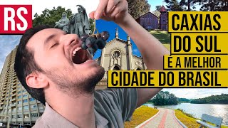 Por que CAXIAS DO SUL RS é a MELHOR CIDADE do Brasil PORTUGUÊS  INGLÊS [upl. by Nauhs]